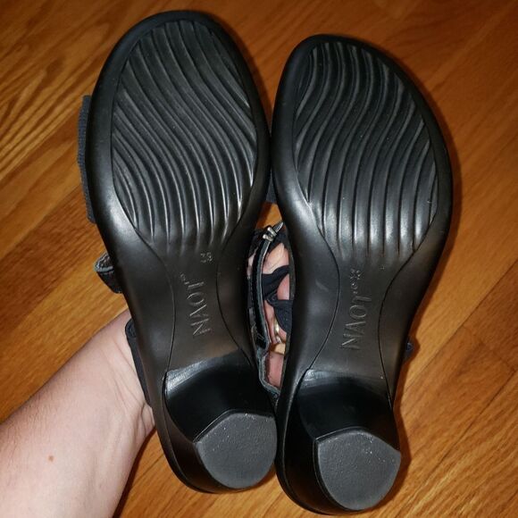 Naot Black Slip-On Sandals - Picture 6 of 7